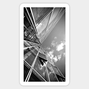 Symmetric glass facade Photography Sticker